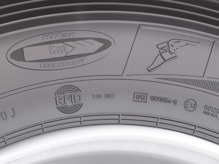 Goodyear bietet ab sofort Lkw-Reifen mit RFID-Mikrochip